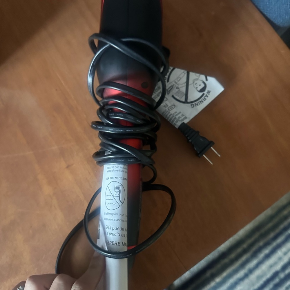 Red and Black Hair Styling Tool